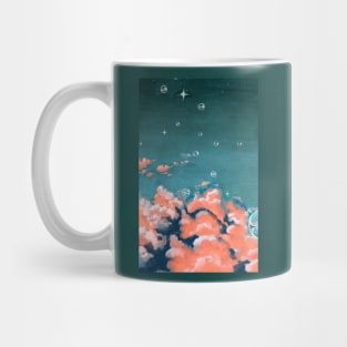 Pink Bubbly Clouds Mug